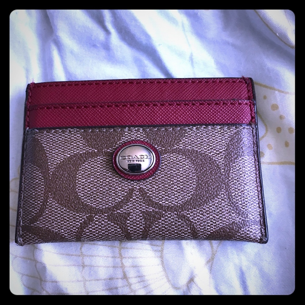 Coach card holder